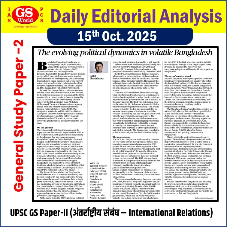 Bangladesh’s changing political landscape: From instability to hope