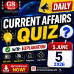 Prelims Current Affairs Based MCQ (5th June 2026)